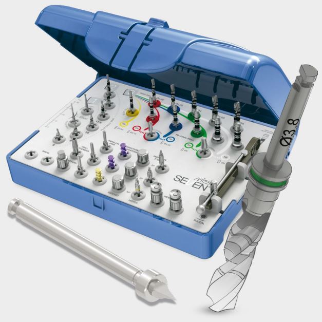 Zeichnung Werkzeugkoffer Interner Sinuslift für Implantate